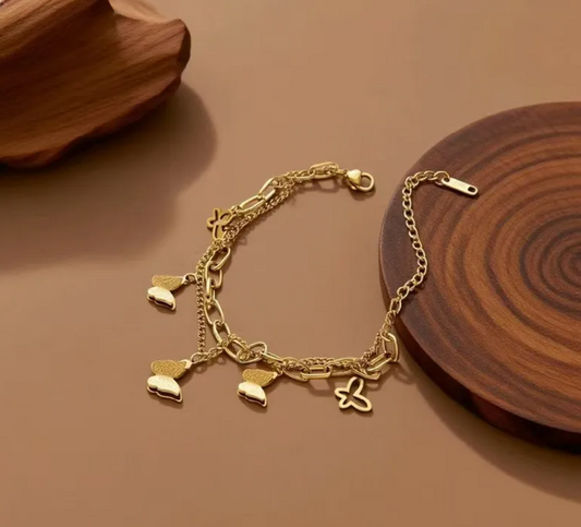 Golden Butterfly Bracelet