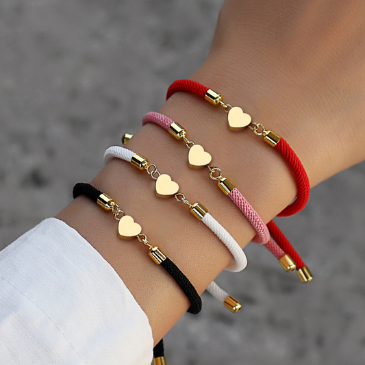 Heart Cord Bracelet