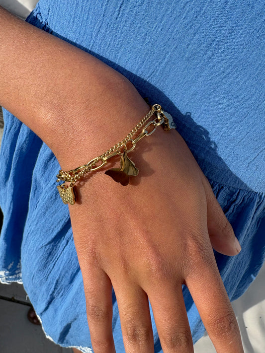 Golden Butterfly Bracelet